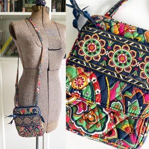 Vera Bradley Venetian Paisley Mini Hipster Purse